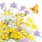 Kaart flowers by Marjolein Bastin Vlinder gele bloemen